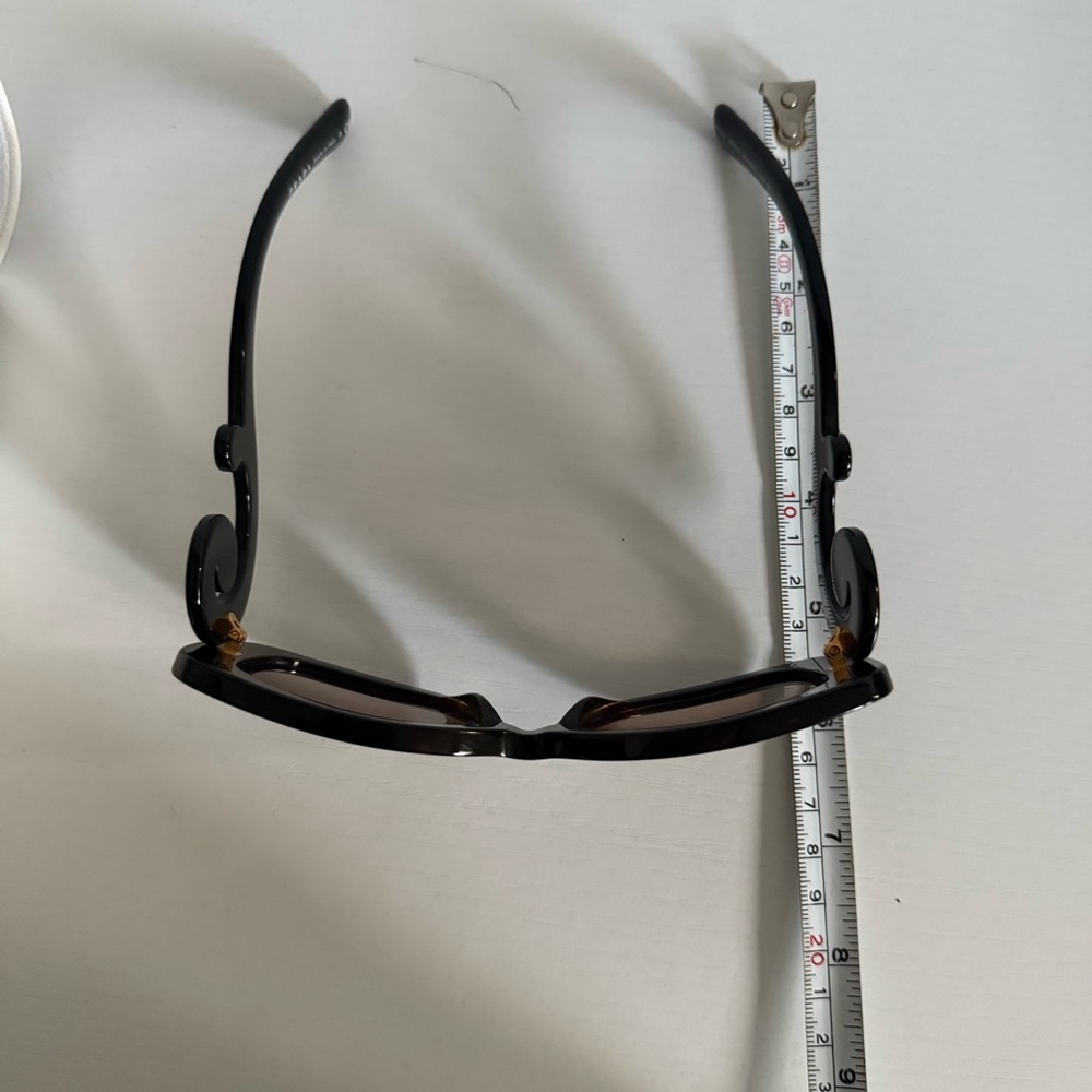 Prada SPR 27O Black Sculptural Swirl Arm Sunglasses Italy - Picture 11 of 14